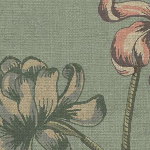 Fototapet, Grand Flower Thread, Green, Rebel Walls - Img 8