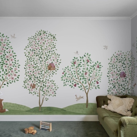 Fototapet, Happy Haven, White, Rebel Walls - Img 3