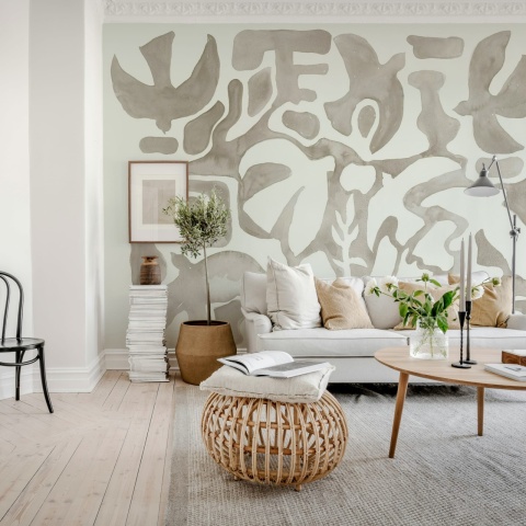 Fototapet, Harmony Forms, Beige, Rebel Walls