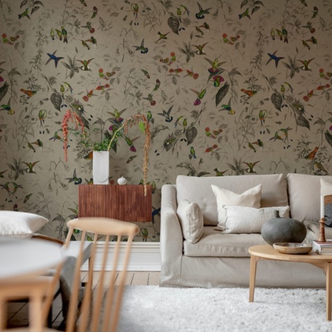 Fototapet, Hummingbird, Beige, Rebel Walls
