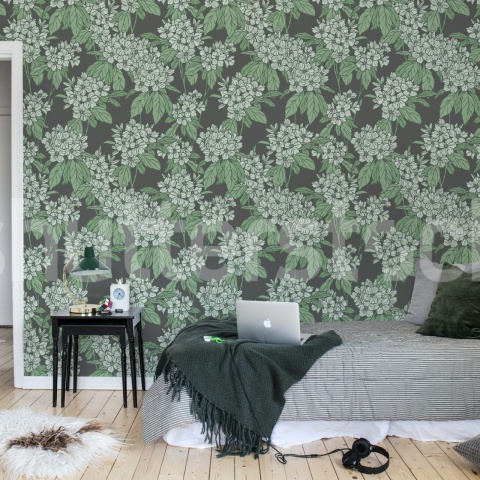 Fototapet, Jasmine Veil, Green, Rebel Walls - Img 3