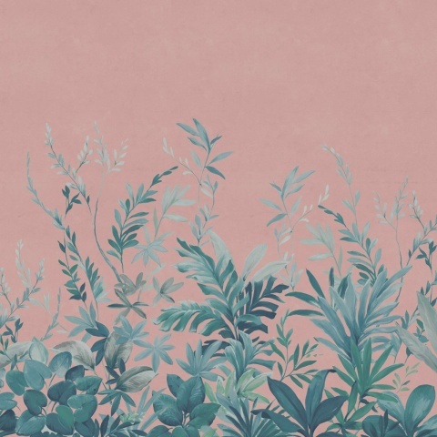 Fototapet, Jungle Meadow, Pink, Rebel Walls - Img 2