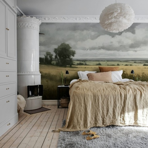 Fototapet, Landscape Painting, Beige, Rebel Walls - Img 3