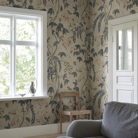 Fototapet lavabil, Ottilia, Misty Blue, Sandberg - Img 3