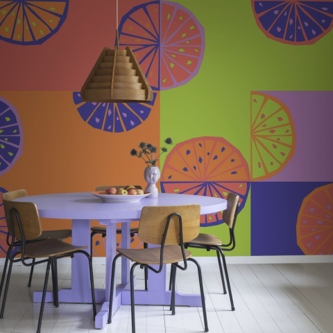 Fototapet, Lemon Slices, Neon, Rebel Walls