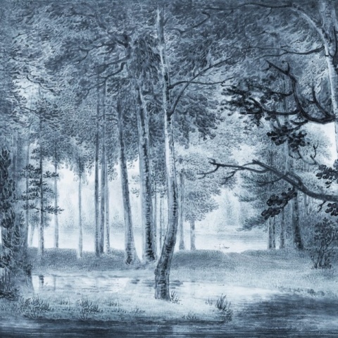 Fototapet, Lovers Forest, Vintage Blue, Rebel Walls - Img 2