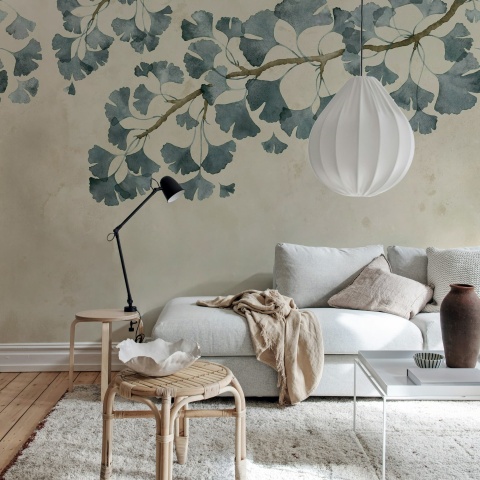 Fototapet, Maidenhair Tree, Blue, Rebel Walls - Img 3