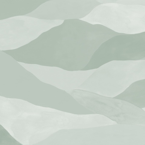 Fototapet, Misty Peaks, Light Green, Rebel Walls - Img 2