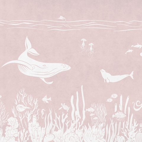 Fototapet Monochrome Sea - Pink, Kikki Belle - Img 2