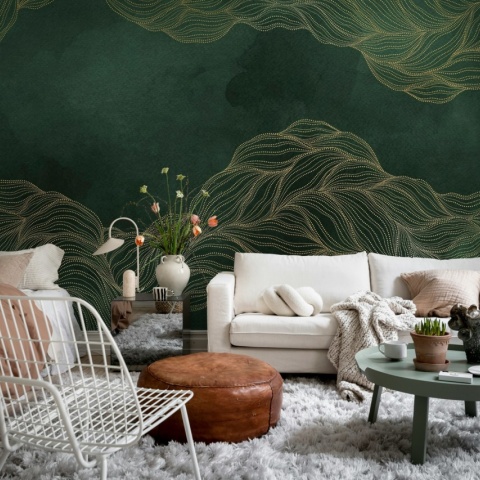Fototapet, Opulence Dots, Jade, Rebel Walls
