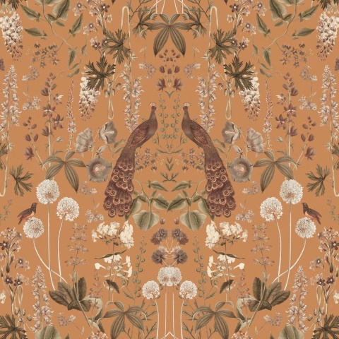 Fototapet, Peacock Garden, Ochre, Rebel Walls - Img 2