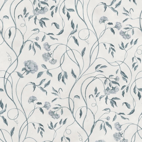 Fototapet, Peony Bloom, Blue, Rebel Walls - Img 2