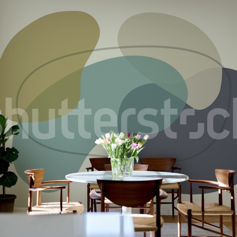 Fototapet, Petal Passion, Blue, Rebel Walls