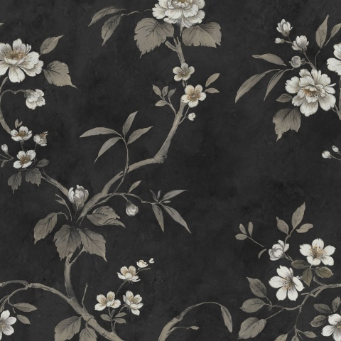 Fototapet, Poetic Flora, Black, Rebel Walls - Img 2