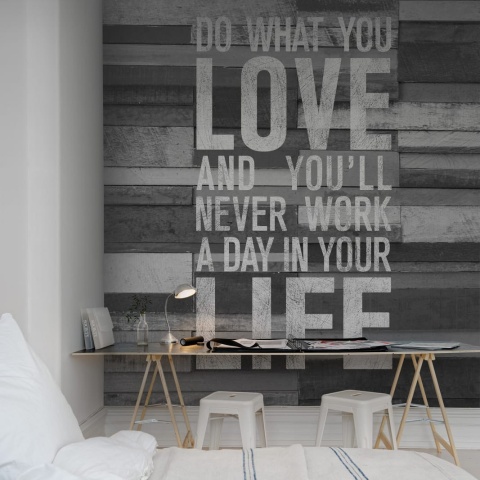 Fototapet, Quotes, Wood Wall, Rebel Walls - Img 3