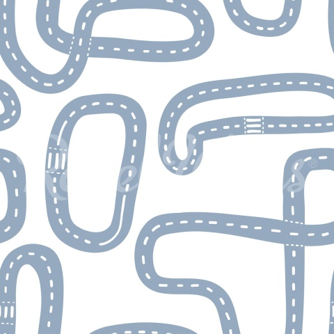 Fototapet, Race Track, Soft Blue, Rebel Walls - Img 2