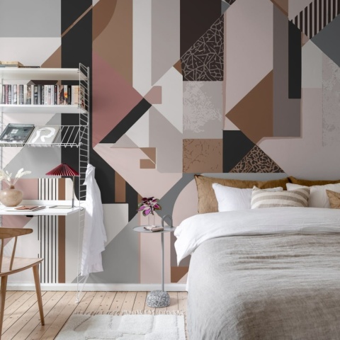 Fototapet, Retro Shapes, Pastel, Rebel Walls - Img 3