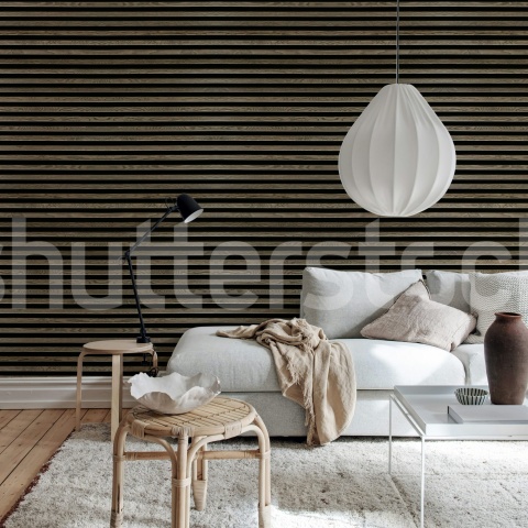 Fototapet, Rib Wood, Horizontal Oak, Rebel Walls - Img 3