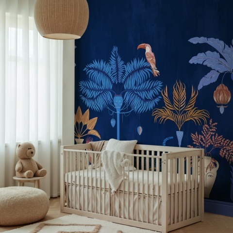 Fototapet, Savanna Chic, Dark Blue, Rebel Walls - Img 3