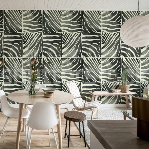 Fototapet, Savanna Stripe, Black & White, Rebel Walls