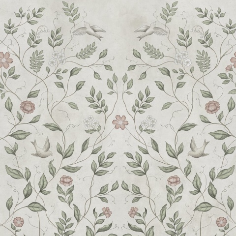 Fototapet, Serene Garden, Beige, Rebel Walls - Img 2