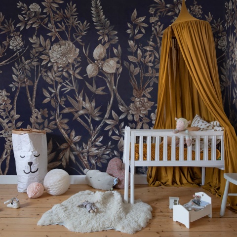 Fototapet, Silk Floral, Blue, Rebel Walls - Img 5