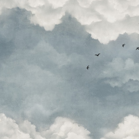 Fototapet, Sky of Clouds, Blue Birds, Rebel Walls - Img 2