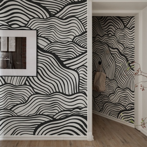 Fototapet, Soft Clouds, Graphite, Rebel Walls - Img 5