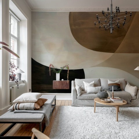 Fototapet, Soft Geometry, Neutral, Rebel Walls