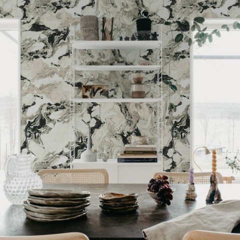 Fototapet, Stone Marble, Black, Rebel Walls - Img 3