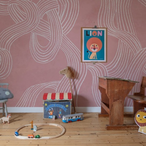 Fototapet, Stripes Repeatable, Pink, Rebel Walls - Img 6