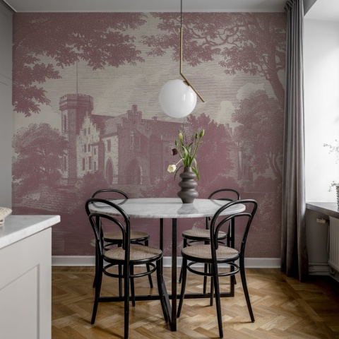 Fototapet, Swan Pond, Dusty Pink, Rebel Walls - Img 3