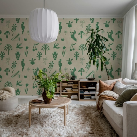 Fototapet, Symbolic Tales, Green, Rebel Walls