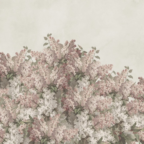 Fototapet, Syringa Flowers, Pink, Rebel Walls - Img 2