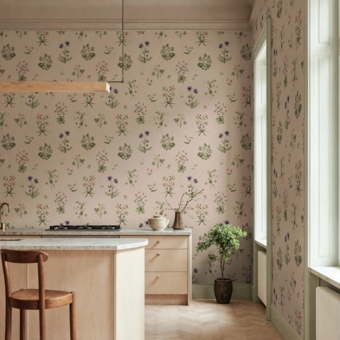Fototapet, Timeless Flora, Pink, Rebel Walls