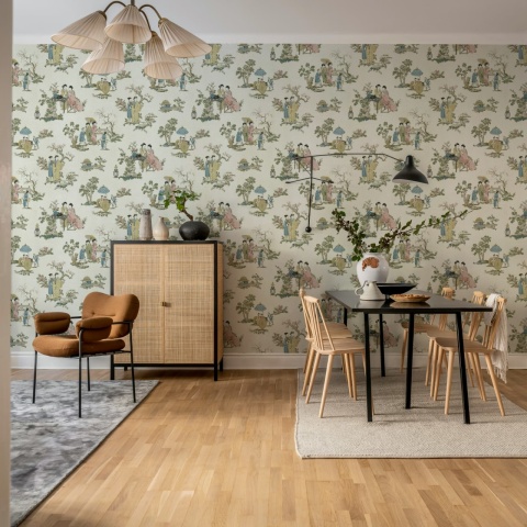Fototapet, Toile Conversation, Beige, Rebel Walls - Img 3
