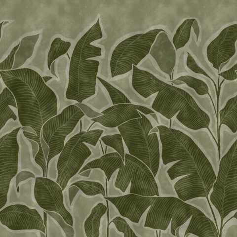 Fototapet, Tropical Breeze, Green, Rebel Walls - Img 2