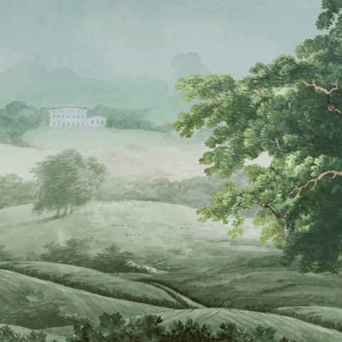 Fototapet, Vintage Tree, Green, Rebel Walls - Img 2