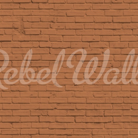 Fototapet, Wall of Bricks, Terracotta, Rebel Walls - Img 2