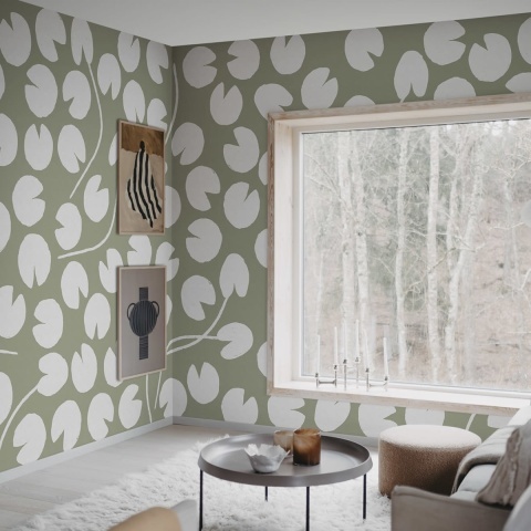 Fototapet, Water Lilies, Green, Rebel Walls - Img 3