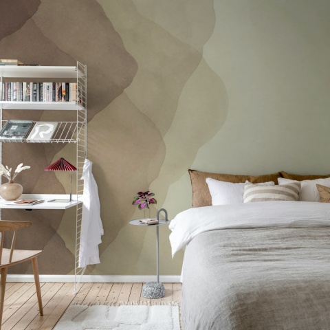 Fototapet, Watercolor Vertical, Brown, Rebel Walls - Img 3