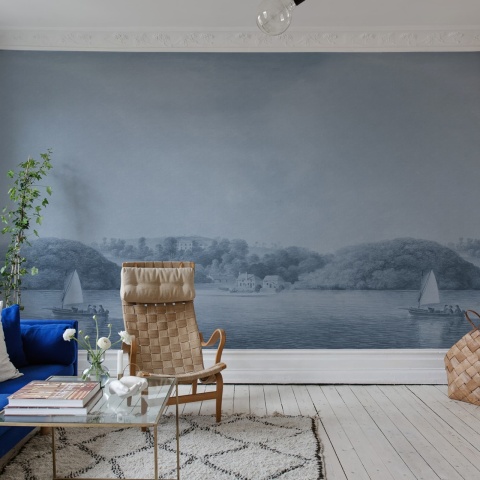 Fototapet, Weekend Sail, Blue, Rebel Walls