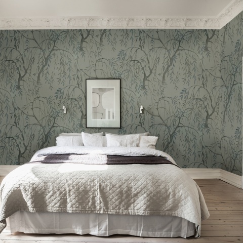Fototapet, Weeping Willows, Jade, Rebel Walls - Img 3