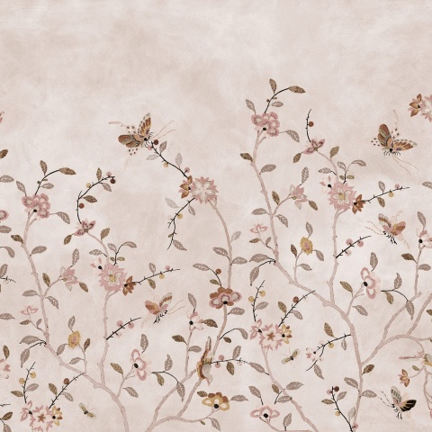 Fototapet, Whispering Petals, Pink, Rebel Walls - Img 2
