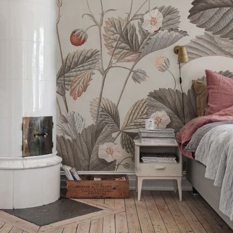Fototapet, Wild Strawberries, Vintage, Rebel Walls