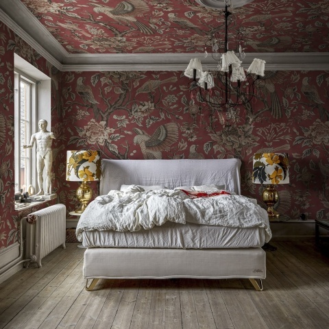 Fototapet, Wings in Bloom, Red, Rebel Walls