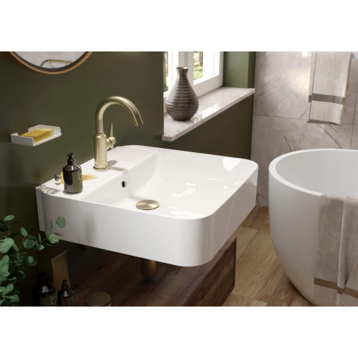 Lavoar ceramic, montare pe perete &gt; blat, Hiacynt New, CDY_6U5W - Img 4
