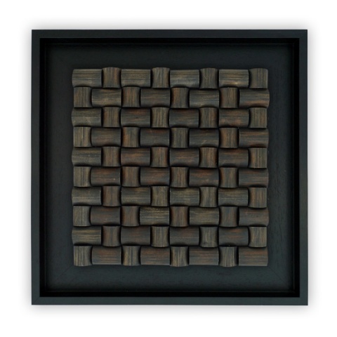 Panou decorativ lemn, Tec, Rumah Black