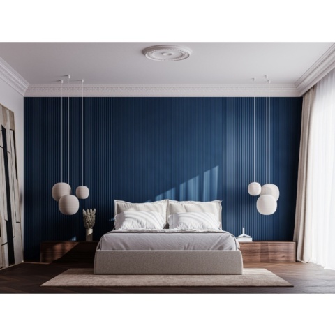 Panou riflaj decorativ 3D, Moon - 12.2x1.2x270 cm, Manavi - Img 9