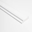 Profil stanga pentru riflaj decorativ 3D Onda, Alb, 3.8x1.3x270 cm - Img 4